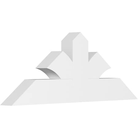 Ekena Millwork Richland Architectural Grade PVC Gable Bracket, 48"W x 18"H x 4"D x 6"F, 9/12 Pitch GBP048X18X0406RIC00